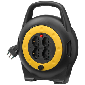 Enrouleur de câble Vimar 16A 4 prises universelles, rallonge 10M, alimentation électrique - Product Image 1