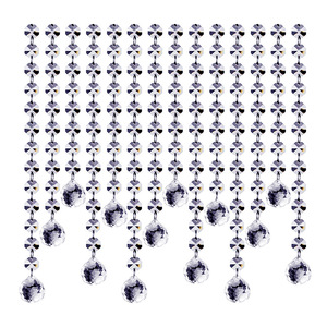 in stock cheap high quality Gorgeous wedding decoration crystal ball event drape crystal acrylic beads ceiling curtains chains