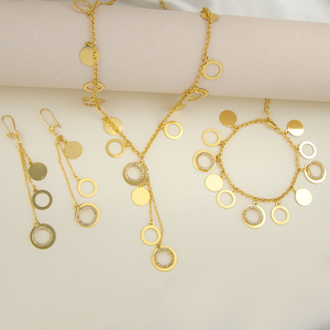 <span class=keywords><strong>Set</strong></span> di Gioielli di Lusso Color Oro 24k, Collana di Marca <span class=keywords><strong>per</strong></span> Creazione di Gioielli - Product Image 5