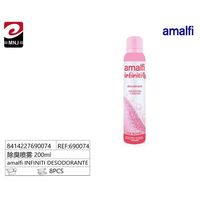Desodorante en Aerosol Infiniti 200ml, Plástico, Higiénico, Patrón Sólido, Envase Individual, Fórmula Antitranspirante y Antibacteriana 12+