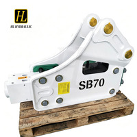 Marteau hydraulique latéral SB70 pour démolition de roche, pour engins de 16-21 tonnes EC170 EC180, 1462 kg, certifié CE