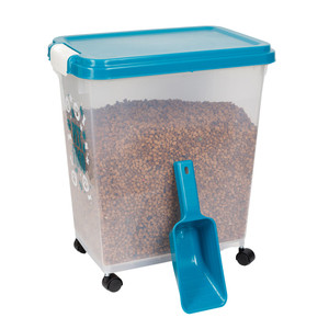 Recipiente de Armazenamento Hermético para Ração de Cães e Gatos com Rodas e Logo Personalizado 40L 30L 20L - Product Image 1