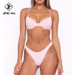 Maillots de bain pour femmes populaires en jacquard, zigzag, push-up, maillots de bain personnalisés, collection de maillots de bain printemps-été 2024 - Product Image 4