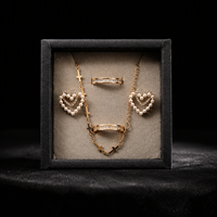 Boîte cadeau en papier personnalisée avec logo pour bijoux (bracelet, collier, boucles d'oreilles) – Présentoir de vente au détail et vente en gros en vrac