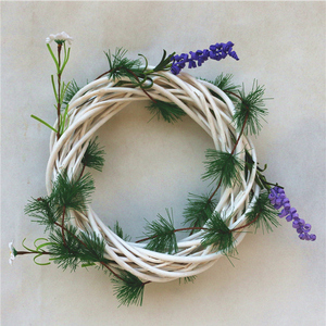 Kingwillow casa della decorazione della parete a mano Appeso Albero di <span class=keywords><strong>Natale</strong></span> decor Rotonda tessuto di vimini decorazioni Di <span class=keywords><strong>Natale</strong></span> - Product Image 2