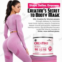 OEM/ODM AegleWell Poudre de créatine pour femmes avec collagène, absorption élevée, soutien à la force, gain de masse fessière, récupération musculaire post-entraînement
