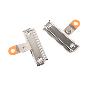 Toptan ofis kırtasiye kurulu klipleri ile kanca düz Metal panoya klip Bulldog klip ile kalemlik demir parça kelepçe - Product Image 3