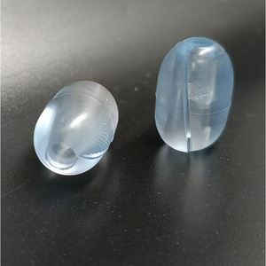 Perles transparentes rondes à pied ouvert, antidérapantes, de type crochet, pour accessoires de fixation de supports de rangement en plastique - Product Image 1