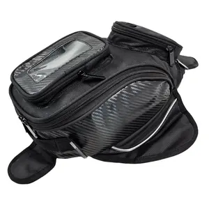 Motorcycle Tank Bag Oil Fuel Bag Magnetic Moto Saddle Luggage GPS Phone Bag Bigger Window Suitcase