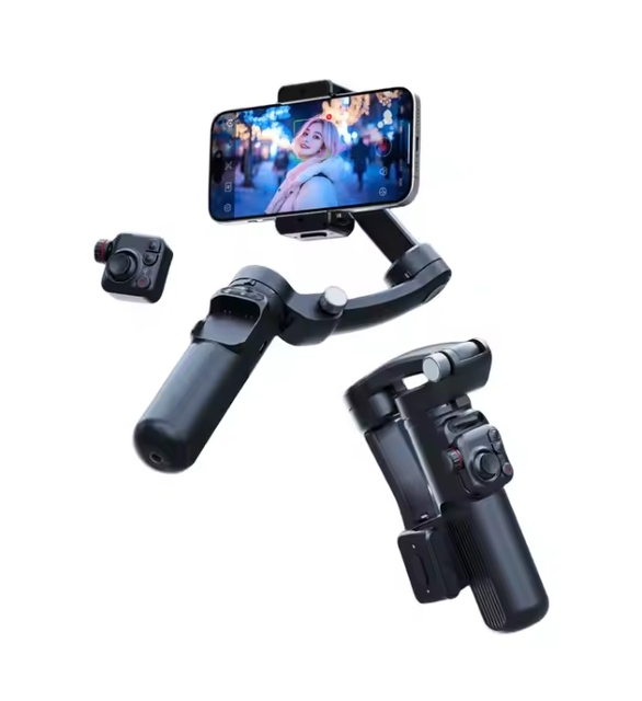 M02 Portable 3-Axis Gimbal Stabilizer Flexible AI Auto Tracker with Tripod for Vlogging for Cell Phones and Cameras