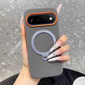 เคสโทรศัพท์หนัง PU ลายเพชรหรูหรา พร้อมแม่เหล็ก สำหรับ Google Pixel 11 9 10 Pro XL แบบ 360 องศา °   ฝาครอบป้องกันแบบมีขาตั้ง - Product Image 1