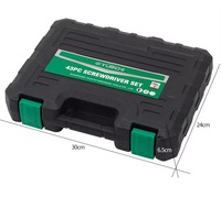 Juego de Destornilladores Profesional Portátil de 43 Piezas en Estuche Rígido Personalizable OEM