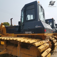 Gut gepflegter gebrauchter Shantui SD16 Raupenbulldozer – Originaler Mittelklasse-Bulldozer mit Ripper, wenig Betriebsstunden, guter Zustand, schnelle Lieferung