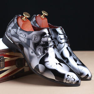Chaussures de mariage Derby pour <span class=keywords><strong>homme</strong></span>, grande taille 38-50, style gentleman britannique, chaussures habillées formelles à bout pointu en PU, lacets, chaussures d'hiver - Product Image 4