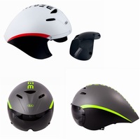 Casque de cyclisme professionnel pour triathlon, course contre la montre, vélo de route, aérodynamique, pneumatique, ultraléger, PC, sécurité, anti-poussière, quatre saisons