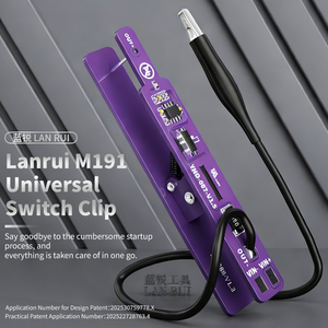 Pince d'alimentation universelle Lanrui M191 à clipser - Activation en un clic pour cartes mères <span class=keywords><strong>Apple</strong></span> et Android (cartes mères non cryptées) - Product Image 2