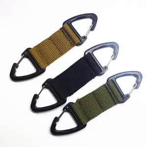 Nylon Riem Webbing Sleutelhanger Tas Haak Gesp Riem Clip Mannen Buiten Reizen Wandelen Camping Tactische Karabijnhaak