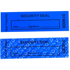 Étiquette de sécurité personnalisée rectangulaire anti-effraction, autocollant adhésif anti-contrefaçon - Product Image 4