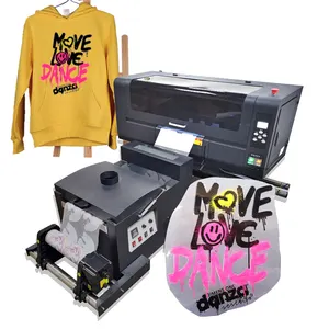 A3 2 i3200 heads two in one roll to roll pet dtf t shirt printer with powder hot melt dryer