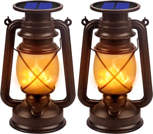 Lanterne décorative de camping pour l'extérieur, lampe à flamme scintillante pour jardin, patio, cabine, pelouse, terrasse, lanterne vintage - Product Image 1