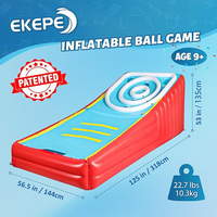 Jeu de balle de score gonflable Jeux de cour de carnaval pour enfants et adultes Jeux d'arcade familiaux de balle géante pour intérieur et extérieur