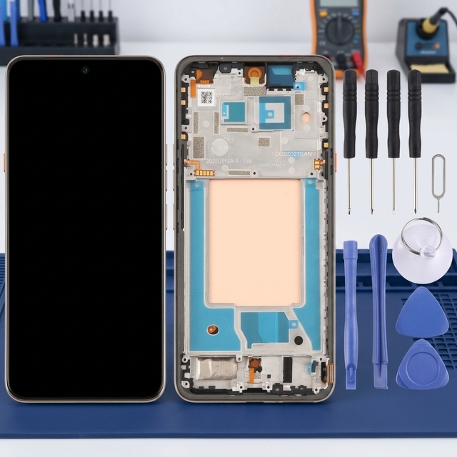 For Tecno Camon 40 Premier CM8 Original LCD Screen Digitizer Full Assembly with Frame Touch Display Replacement Part