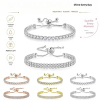 Bracelet en zircon pour femmes, vente en gros |   Bijoux minimalistes en perles de cristal pour le bureau/le travail |   Accessoire cadeau haut de gamme