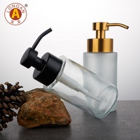 Emballage personnalisé, flacon en verre de 300 ml, crème de soin de la peau, grande pompe, bonne vente pour les volumes de 50 ml, 30 ml, 20 ml, 500 ml, impression à l'écran