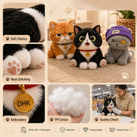 Fournisseur de peluches de chats personnalisées et amusantes pour les musées, les magasins sur le thème des animaux, les cadeaux touristiques et les objets de collection