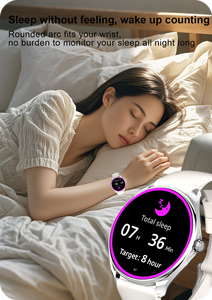 Montre intelligente ultra mince et confortable en silicone avec suivi de fréquence cardiaque et rappel d'appel Conception de charge magnétique pour une assistance pratique - Product Image 6