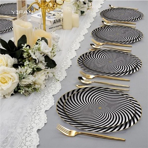 Fine Bone China 4pcs Plate Set Art Decor <b>Dinnerware</b> Modern Dinner Set Dessert Dinner Plate Turkish <b>Dinnerware</b> for Wedding - Product Image 5