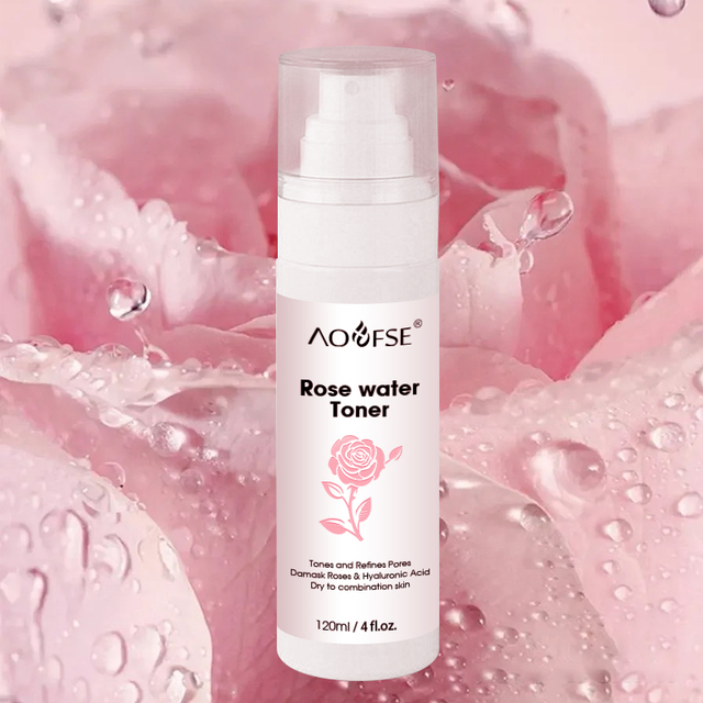 Oem Face Toner Skin Care Hydrating Moisturizing Mist Organic Rose Water for Face