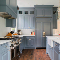 Meuble de cuisine modulaire en L moderne sur mesure, buffet, table à manger, armoire intégrée, bois massif, maison entière