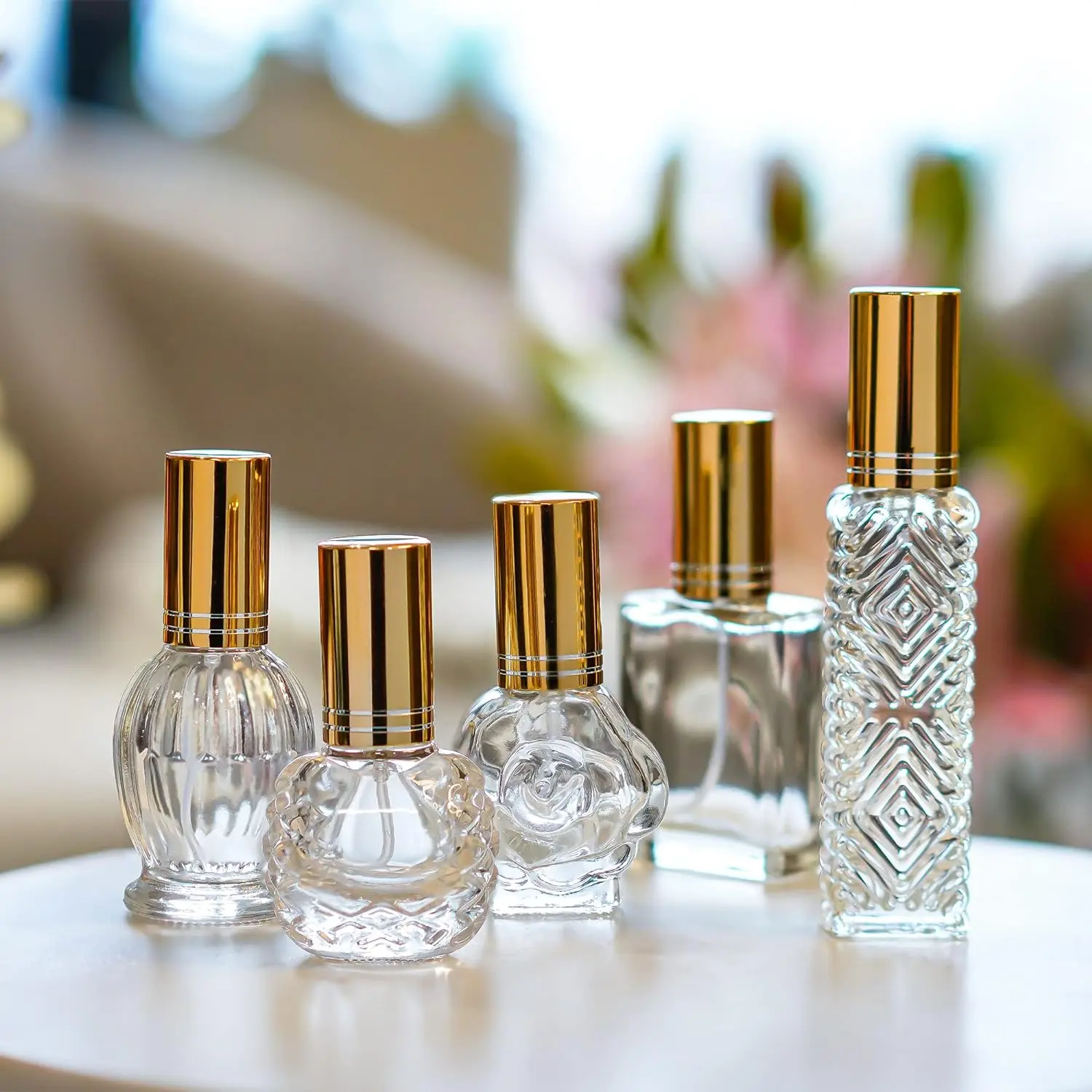 Bouteille de parfum bouchon à vis en gros bouteilles de parfum vides multi-spécifications bouteilles d'échantillons de parfum mini