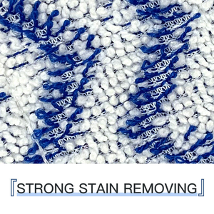 Mopa de microfibra grande lavable, cabezal de repuesto para mopa comercial, suministros de limpieza, mopa de microfibra Sky Stripe - Product Image 4