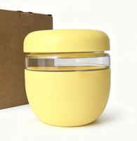 En stock, bol à lunch portable, chauffable, étanche, compatible micro-ondes, avec couvercle hermétique, manchon en silicone, réutilisable, sans BPA, passe au lave-vaisselle