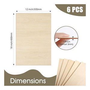 <span class=keywords><strong>Plaque</strong></span> en bois moderne de première qualité en tilleul et placage de bouleau de 1 à 10 mm, résistante à l'eau E0, pour gravure laser et projets DIY - Product Image 5