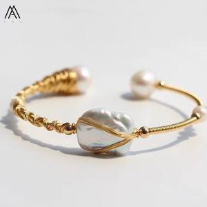 Alla moda bohémien bracciale aperto argento placcato diversi colori cristalli pietre preziose principalmente fatto rame perla regalo per lui - Product Image 6