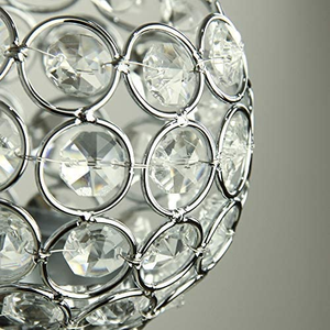 Porte-bougies en cristal à 5 bras, pièce maîtresse de candélabres avec élégantes gouttes de cristal suspendues pour fête de mariage, décoration de maison - Product Image 5
