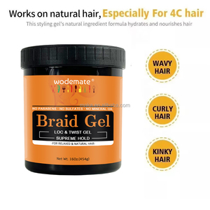 Groothandel Sterke Hold Loc Edge Control Wax voor 4C Haar Sterke Hold Loc <span class=keywords><strong>Gel</strong></span> en Braid <span class=keywords><strong>Gel</strong></span> Groothandel Loc Twist <span class=keywords><strong>Gel</strong></span> - Product Image 4