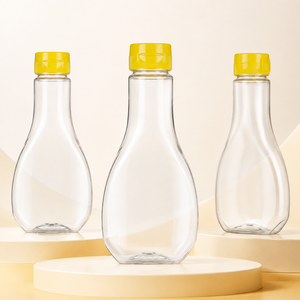 Botella <span class=keywords><strong>de</strong></span> Plástico Transparente con Tapa Abatible para <span class=keywords><strong>Miel</strong></span>, Grado Alimenticio, Dispensador <span class=keywords><strong>de</strong></span> Jarabe, Envase Vacío para Salsas, Aceite y Condimentos - Product Image 5