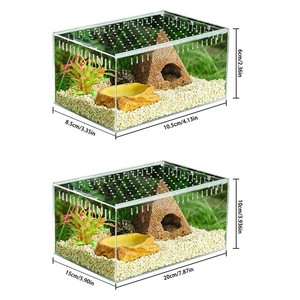 Boîte d'élevage de reptiles en plastique, piège à tortue sauvage, grande boîte, cage acrylique pour animaux de compagnie, à vendre - Product Image 3