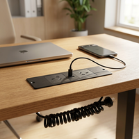 Multiprise encastrable de bureau AU avec 2 prises CA et sortie USB PD20W – Prise de courant multi-prises encastrable pour bureau
