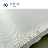 Toile en tissu enduit de PTFE en fibre de filament longue avec stores rouleau à armure toile tissu en fibre de verre électronique