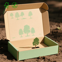 Boîtes d'expédition en papier kraft écologiques personnalisées avec laminage mat et revêtement UV, boîte pliable pour l'électronique grand public