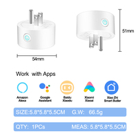 Prise intelligente Wi-Fi EWeLink US en gros, compatible Alexa Google Home, programmation de minuterie, contrôle maison/bureau, matériau ABS, portée 50m, vente en gros