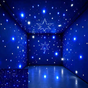 Telón de Fondo con Efecto de Iluminación de Escenario Personalizable, Decoración LED de <span class=keywords><strong>Cielo</strong></span> Estrellado y Lluvia de Meteoros para Interiores, Cortina de Luces Estelares - Product Image 2