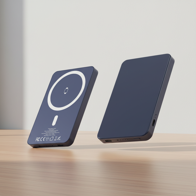 2026 Hot Selling 5000mAh Mini Magnetic Wireless Power Bank Fast Wireless Charging Emergency Portable Charger Custom Powerbank