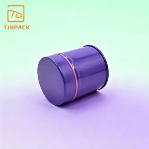 Lata de té con tapa doble impresa personalizada, lata de Matcha de 30g de grado alimenticio, lata redonda pequeña con tapa interior - Product Image 4