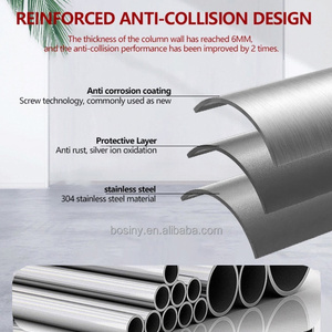 Tùy chỉnh thủy lực tự động bollard IP68 thép không gỉ có thể thu vào an ninh bollard cho trường học hoặc bãi đậu xe - Product Image 3